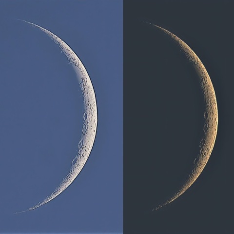 葉月の三日月・2ショット