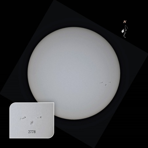 黒点2778　10月29日