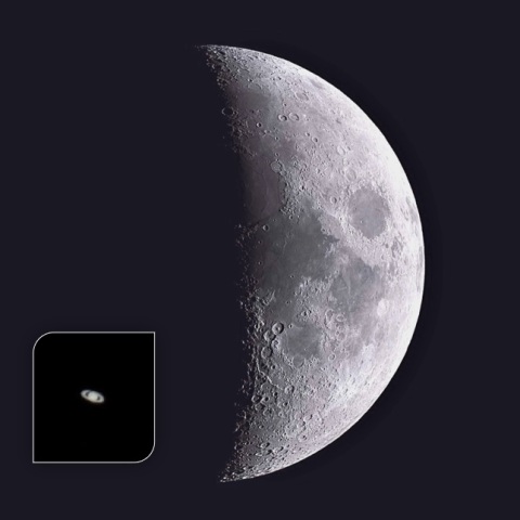 月と土星・ピュアな感動