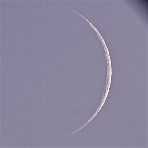 2022年繊月を愛でる