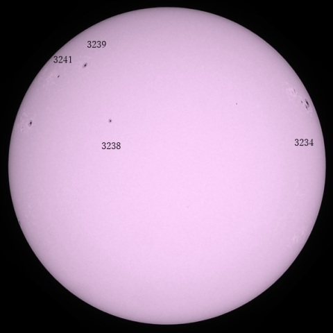 ひな祭り日の黒点