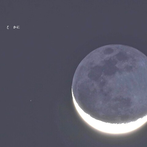 かに座でお餅をつく月うさぎ