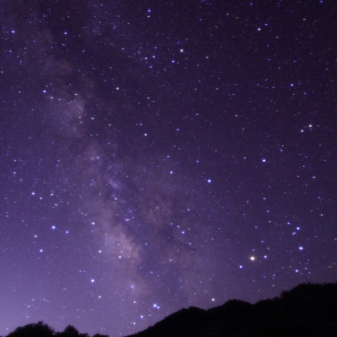 いて座、さそり座と天の川