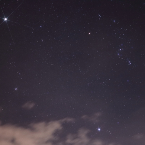 木星と冬の星座