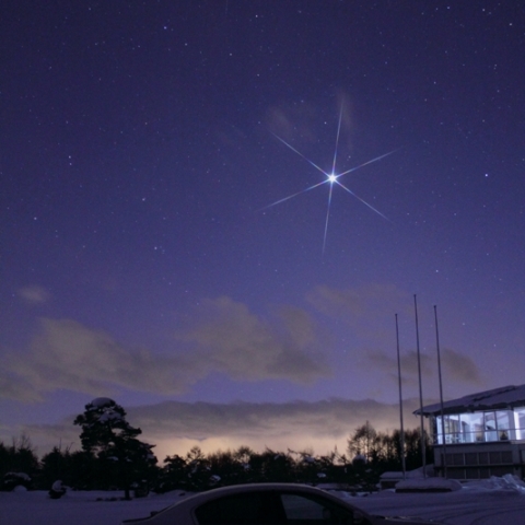 夕暮れの1番星、2番星