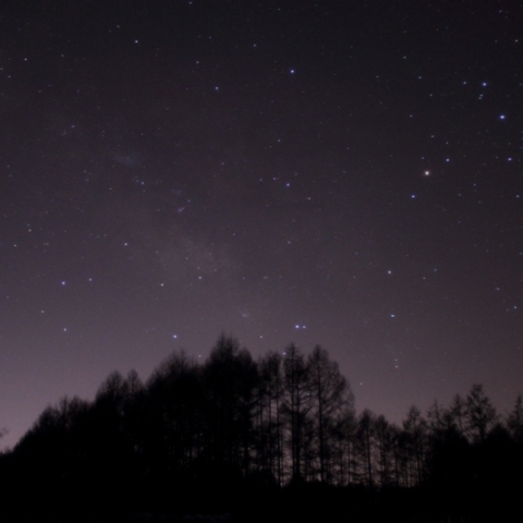 春分の日に昇る夏の星座