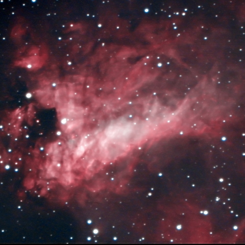 冷却CMOSカメラによるM17