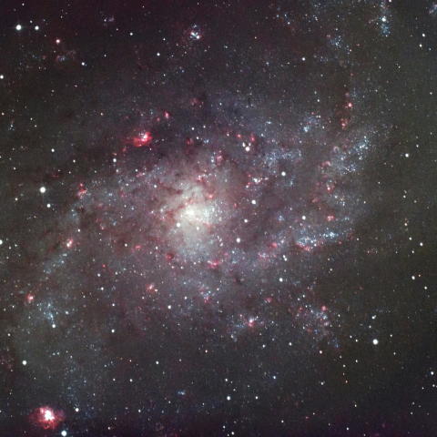 冷却CMOSカメラによるM33