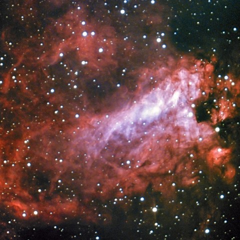 LRGB同時露光によるオメガ星雲