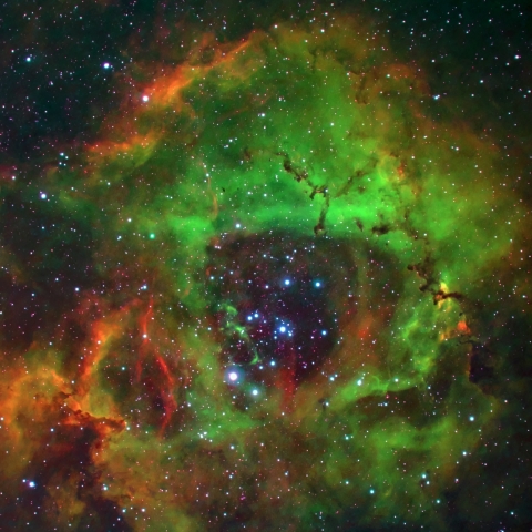 ナローバンドによるバラ星雲