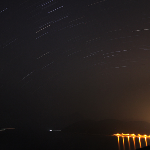 光害と湿気が高いの夏
