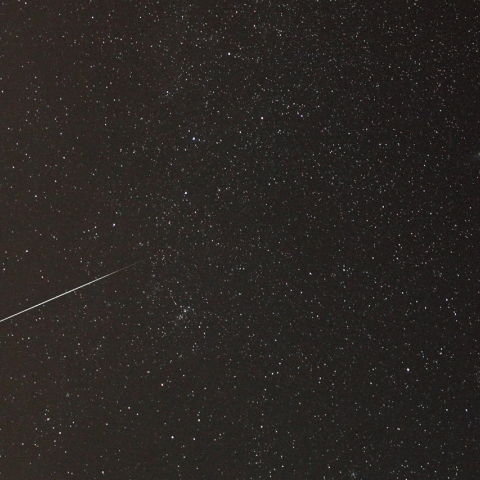 アンドロメダ座近くの流星