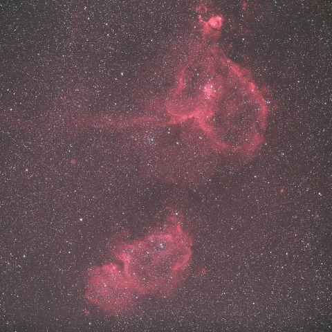 ハート星雲＆胎児星雲