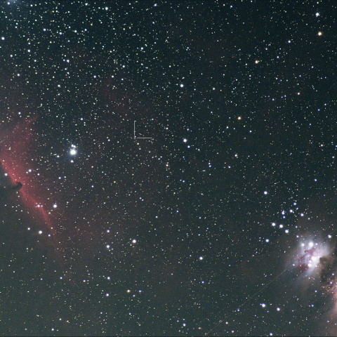 C/2017 K2(Pan-STARRS)と馬頭星雲,M42