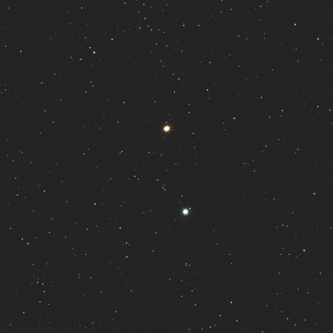 火星とレグルスの接近