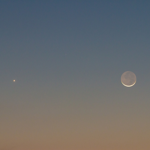 金星と月の接近