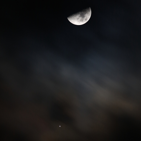 月と木星の接近