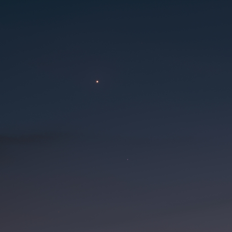 金星とレグルスの接近