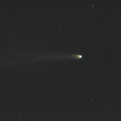 夕空に回ったレナード彗星(C/2021A1)