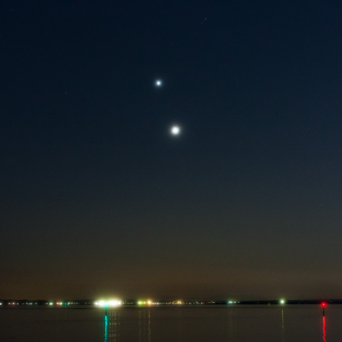 金星と木星の接近