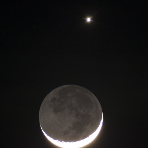 月と金星の接近