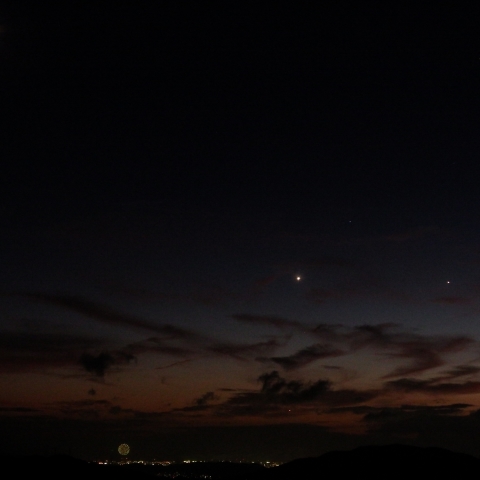 月　金星　木星