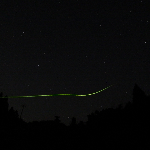 星空とホタルのコラボ