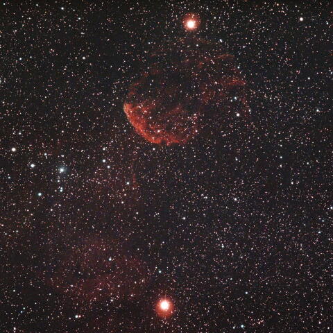 くらげ星雲付近