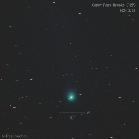 Pons-Brooks彗星 (12P)　2024.2.28