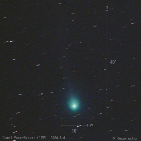 Pons-Brooks彗星 (12P)  2024.3.4