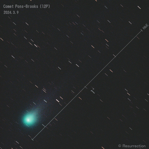 Pons-Brooks彗星 (12P)  2024.3.9