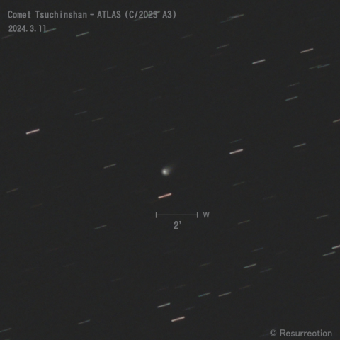 紫金山-アトラス彗星 (C/2023 A3)  2024.3.11