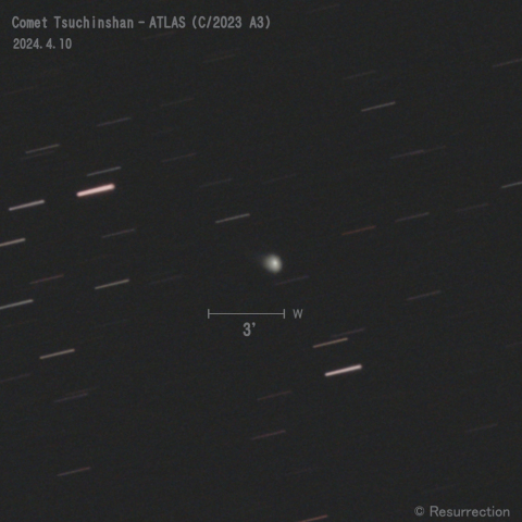 紫金山-アトラス彗星 (C/2023 A3)  2024.4.10