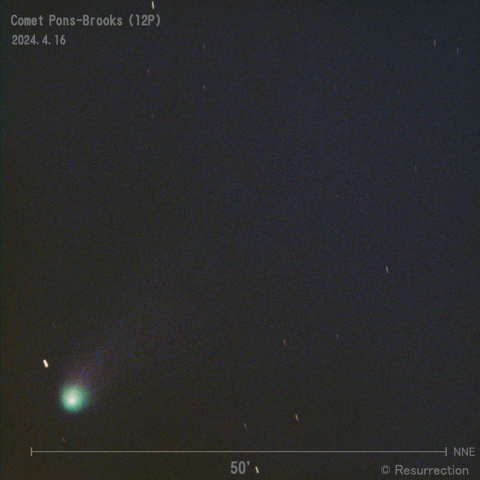 Pons-Brooks彗星 (12P)  2024.4.16