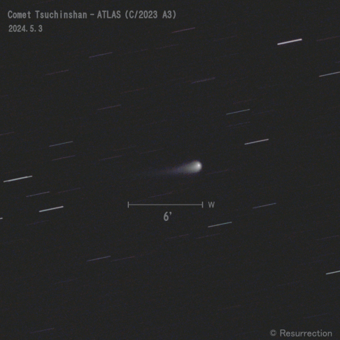 紫金山-アトラス彗星 (C/2023 A3)  2024.5.3