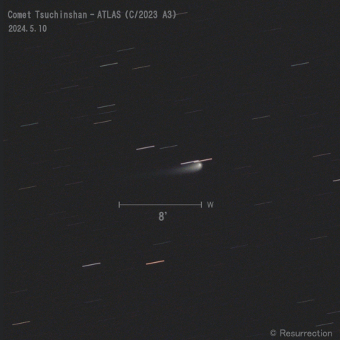 紫金山-アトラス彗星 (C/2023 A3)  2024.5.10