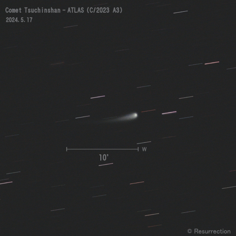 紫金山-アトラス彗星 (C/2023 A3)  2024.5.17