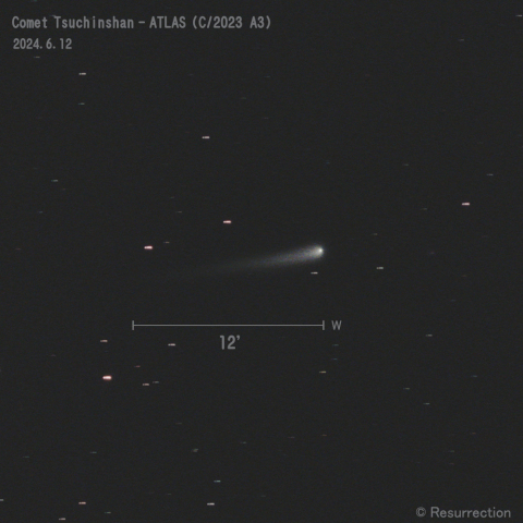 紫金山-アトラス彗星 (C/2023 A3)  2024.6.12