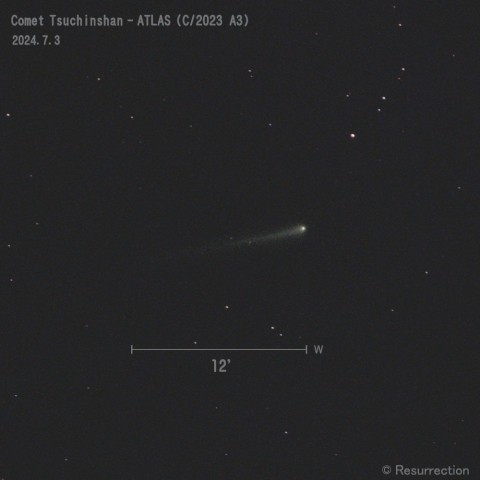 紫金山-アトラス彗星 (C/2023 A3)  2024.7.3