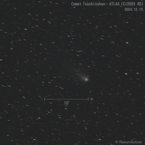 紫金山-アトラス彗星 (C/2023 A3)  2024.12.19