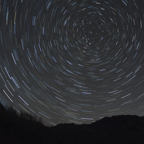 北天の日周運動