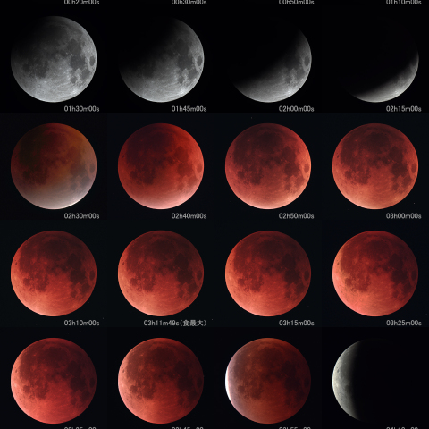 皆既月食 経過  2025.9.8