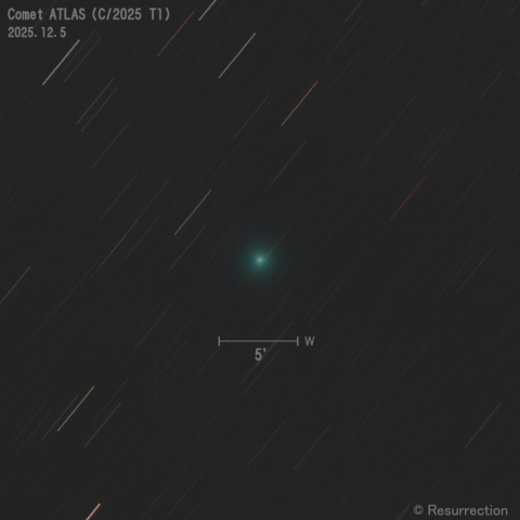 アトラス彗星 (C/2025 T1) 2025.12.5