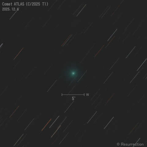 アトラス彗星 (C/2025 T1) 2025.12.6