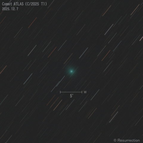 アトラス彗星 (C/2025 T1)  2025.12.7