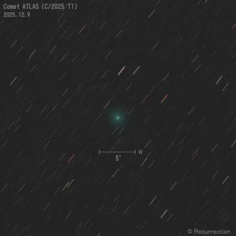 アトラス彗星 (C/2025 T1) 2025.12.9