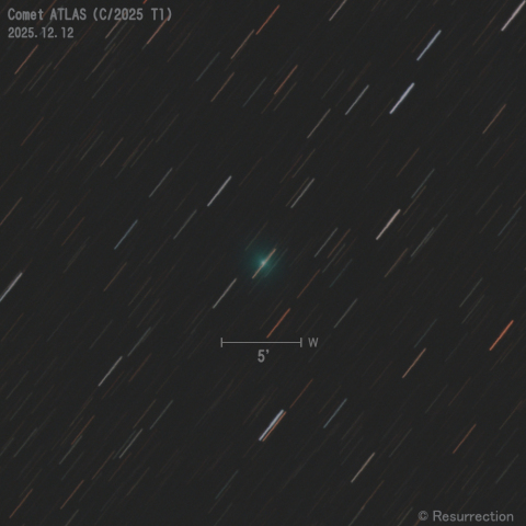 アトラス彗星 (C/2025 T1) 2025.12.12
