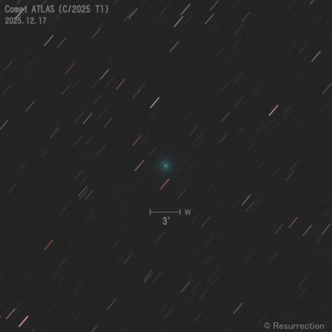 アトラス彗星 (C/2025 T1)  2025.12.17