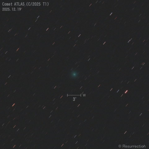 アトラス彗星 (C/2025 T1) 2025.12.19