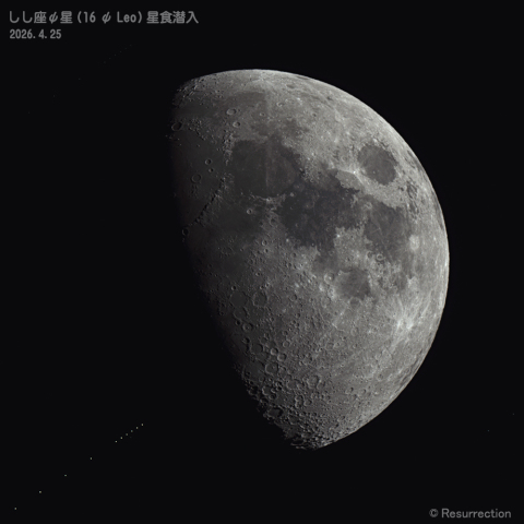 しし座ψ星 星食潜入  2026.4.25